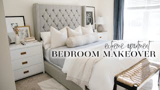 EXTREME Apartment Bedroom Makeover on a Budget renterfriendly ideas [upl. by Alba]