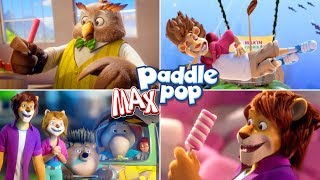 Funny Paddle POP Lion MAX Ice Cream Cartoon Commercials [upl. by Rheingold993]