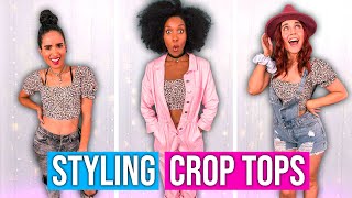 How To Wear Crop Tops 9 Different Ways Style 3 Way [upl. by Aliuqa]