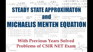 Michaelis Menten Equation and Steady State Approximation [upl. by Eile]