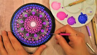 SIMPLE Dot Mandala Painting For BEGINNERS  Lydia May [upl. by Eillime133]