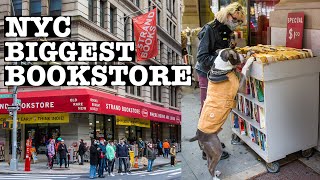 NYC Biggest BOOKSTORE Strand Books [upl. by Knapp497]