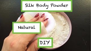 DIY Silk Body Powder Natural alternative to talc [upl. by Acinonrev]