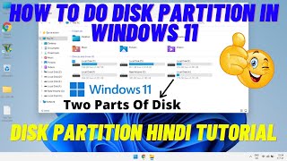 How to Create Partition on Windows 11  How To Shrink Drive Partition in Win11 Partition Hard Drive [upl. by Huntingdon]