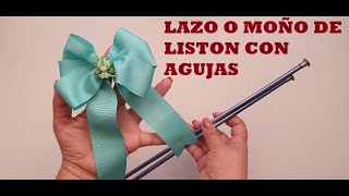 Como Hacer Moño Con Las Manos Fácil  listón [upl. by Kabob]