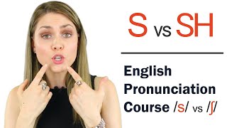 How to Pronounce S and Sh ʃ  Learn English Pronunciation Course [upl. by Weisburgh]