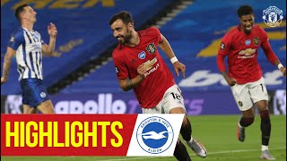 Fernandes scores twice in Brighton win  Brighton 03 Manchester United  Highlights [upl. by Snej]