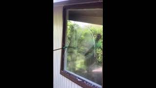 Window Cleaning with Unger Zero Degree squeegee [upl. by Noid190]