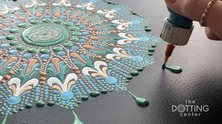 Dot Mandala Painting  Musical Abstract Painting Demo  Art Therapy [upl. by Esten]