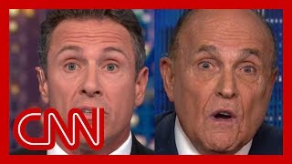 Chris Cuomo clashes with Rudy Giuliani over Ukraine [upl. by Asiul]