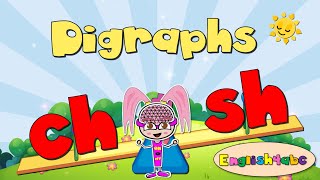 Digraphs Ch and Sh  Phonics Song [upl. by Kroo]