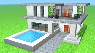 TUTO GRANDE MAISON MODERNE FACILE À FAIRE  Minecraft [upl. by Jaddo984]