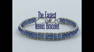 The Easiest Tennis Bracelet Tutorial [upl. by Anires]