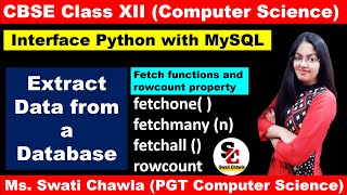 Display Data by using fetchone fetchall fetchmany and rowcount Interface Python with MYSQL [upl. by Haelhsa655]