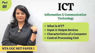 Information amp Communication Technology ICT  NTA UGC NET Paper 1 Syllabus  Part 1 [upl. by Ilocin]