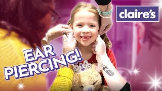 Maya Gets Her Ears Pierced at Claires [upl. by Ocsecnarf756]