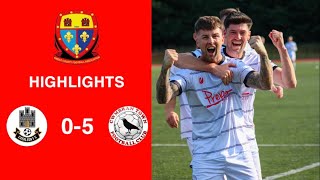 Caerleon 05 Cwmbrân Town  Gwent FA Senior cup  Quarter final highlights [upl. by Chemush]