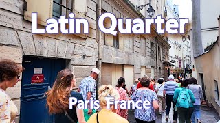 【4K】𝐖𝐀𝐋𝐊 🇫🇷 The Latin Quarter in Paris [upl. by Wayne]