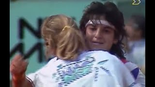 Arantxa SanchezVicario vs Steffi Graf 1989 RG Final Highlights [upl. by Elleral]