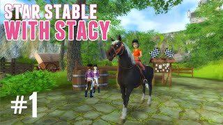 Star Stable With Stacy 1  Arriving at Moorland stables [upl. by Seuqram71]