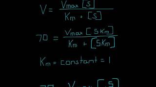 Biochemistry I Michaelis Menten Problem 2 [upl. by Anallise534]