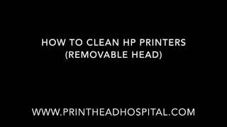 How to Clean HP printers with removable print heads [upl. by Valry]