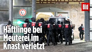 Gefängnismeuterei Polizei stürmt Knast in Thüringen  JVA Untermaßfeld [upl. by Belayneh]