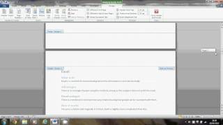 Automatic page numbers in Word [upl. by Cirdes]