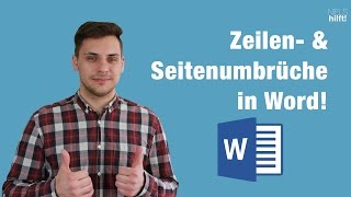 Zeilen und Seitenumbrüche in Word 2016 [upl. by Twedy]