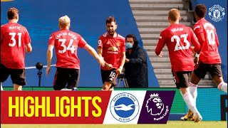 Highlights  Brighton 23 Manchester United  Fernandes seals dramatic late win  Premier League [upl. by Dlareme]